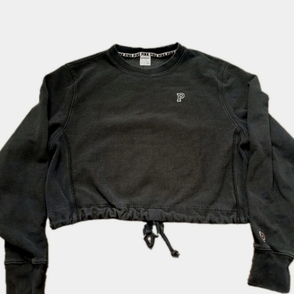 PINK Victoria's Secret Tops - Cropped Pullover Sweatshirt Victoria's Secret Pink Size:MEDIUM